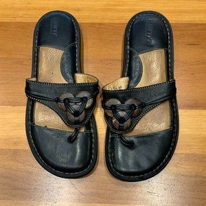 Born Black Leather Sandals Size 10/42